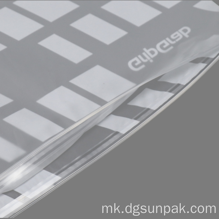 пакување облека матирано Биоразградлива торба со патент